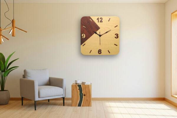 Traditional Meets Modern | 2-Layer MDF Decorative Wall Clock